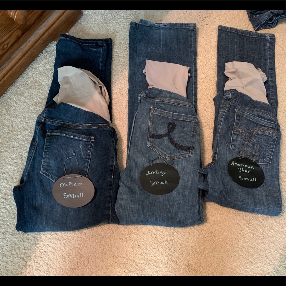 Maternity size small jeans